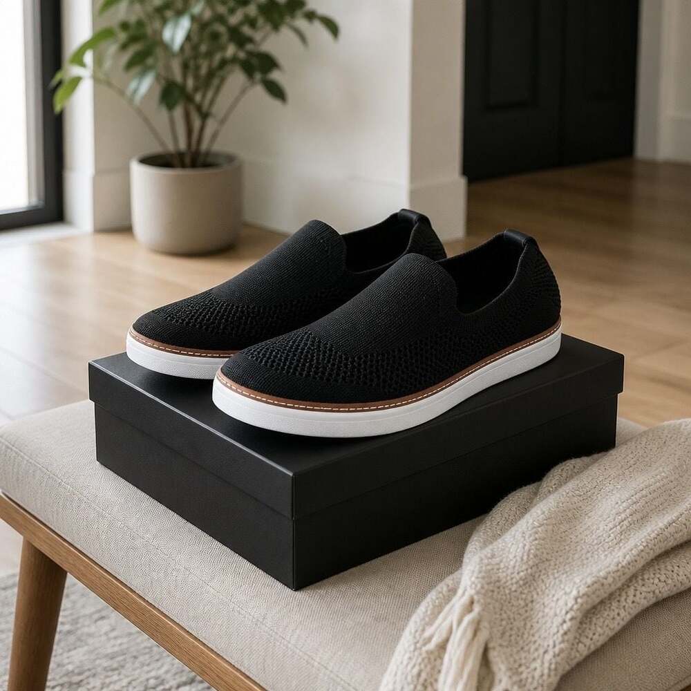 Talbots Women's Knit Slip-On Casual Sneakers